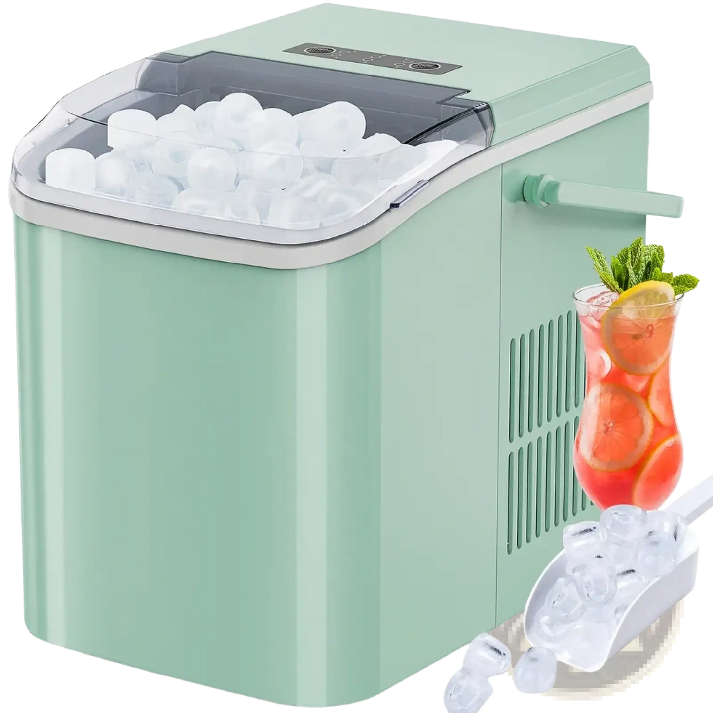 Portable Ice Maker 26lbs Self Cleaning Bullet Machine