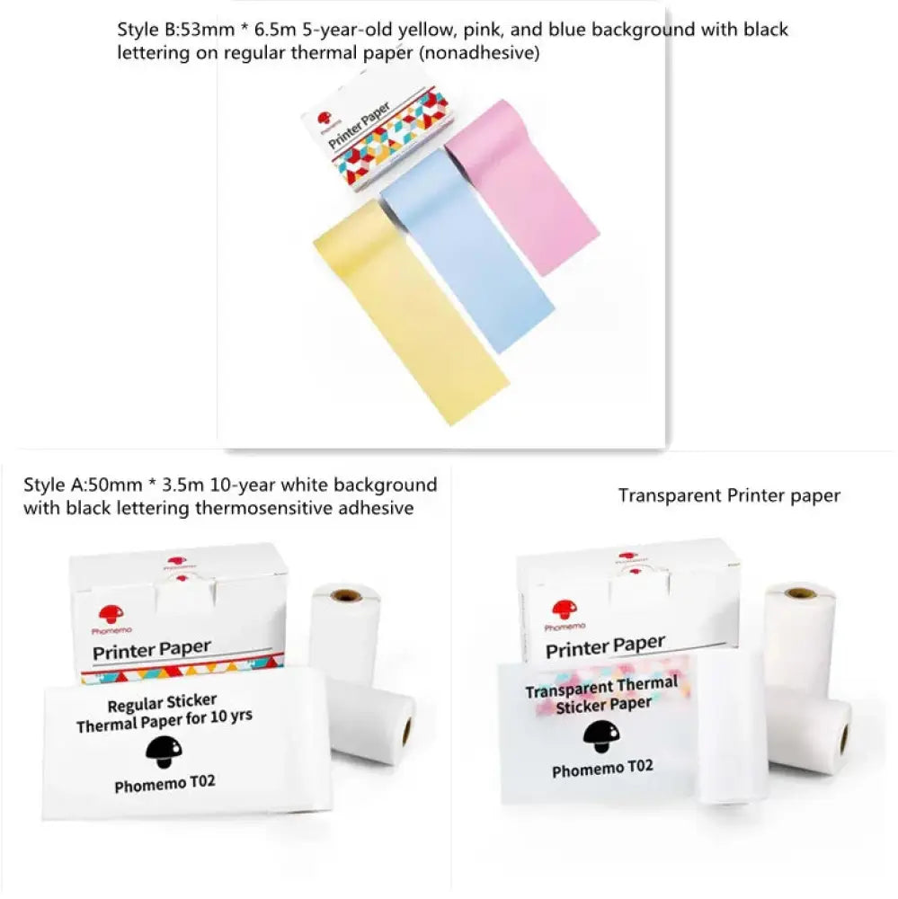 Portable Bluetooth Mini Thermal Label and Photo Printer