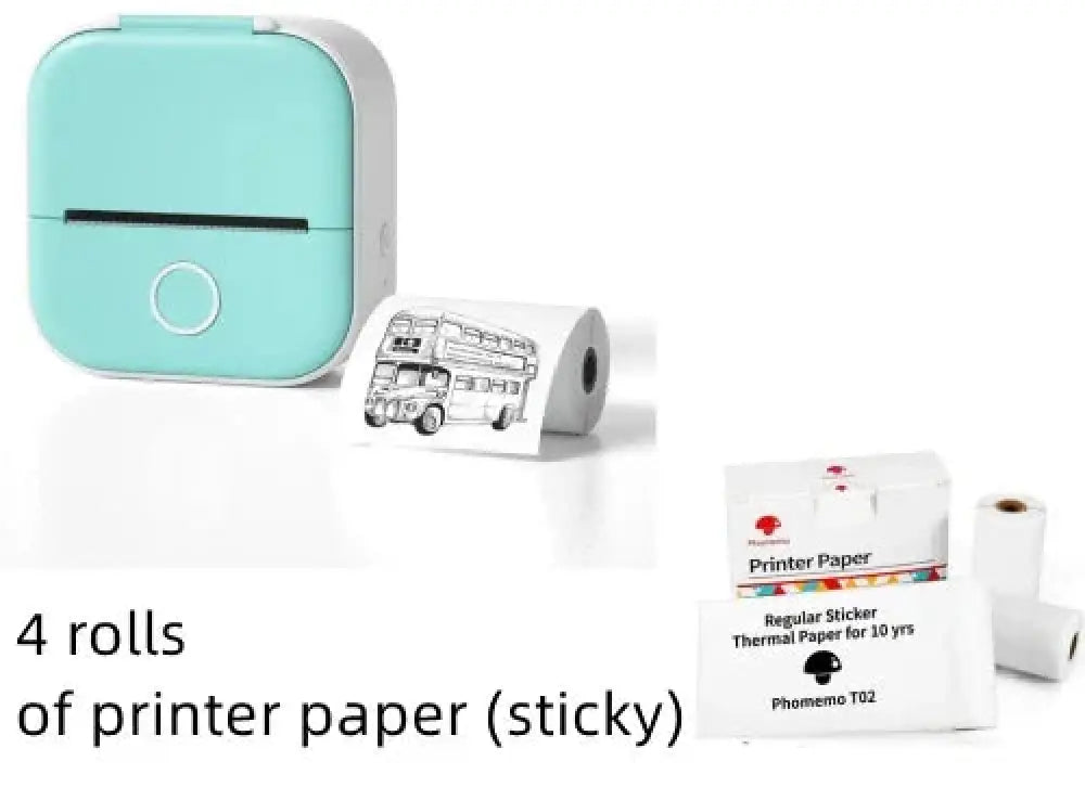 Portable Bluetooth Mini Thermal Label and Photo Printer
