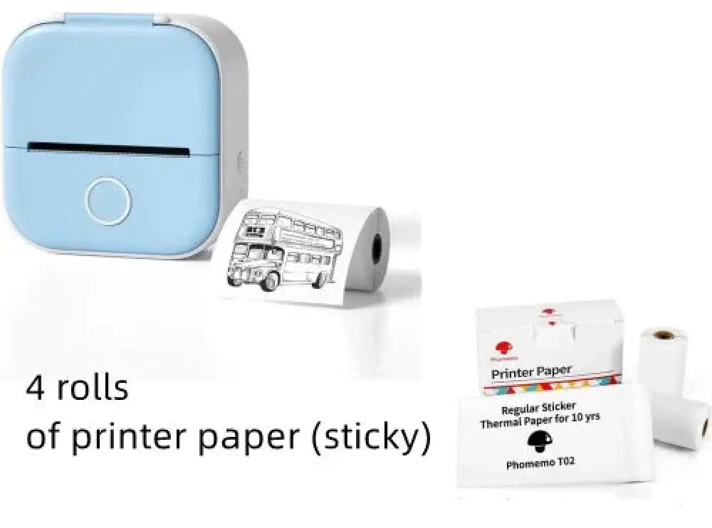 Portable Bluetooth Mini Thermal Label and Photo Printer