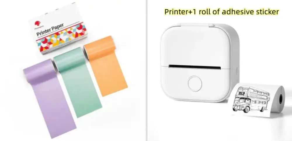 Portable Bluetooth Mini Thermal Label and Photo Printer