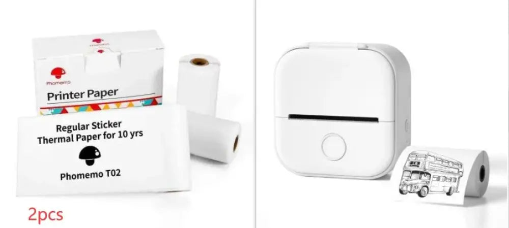 Portable Bluetooth Mini Thermal Label and Photo Printer
