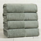 Cotton Linen-Like Border 6-Piece Towel Set - Priya Collection