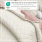 Floral Print & Scallopeded Edge Cotton Quilt Set - Sandie Collection