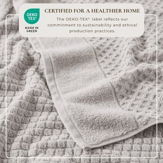 Cotton Diamond Waffle Weave Bath Towel Set - Grayson Collection