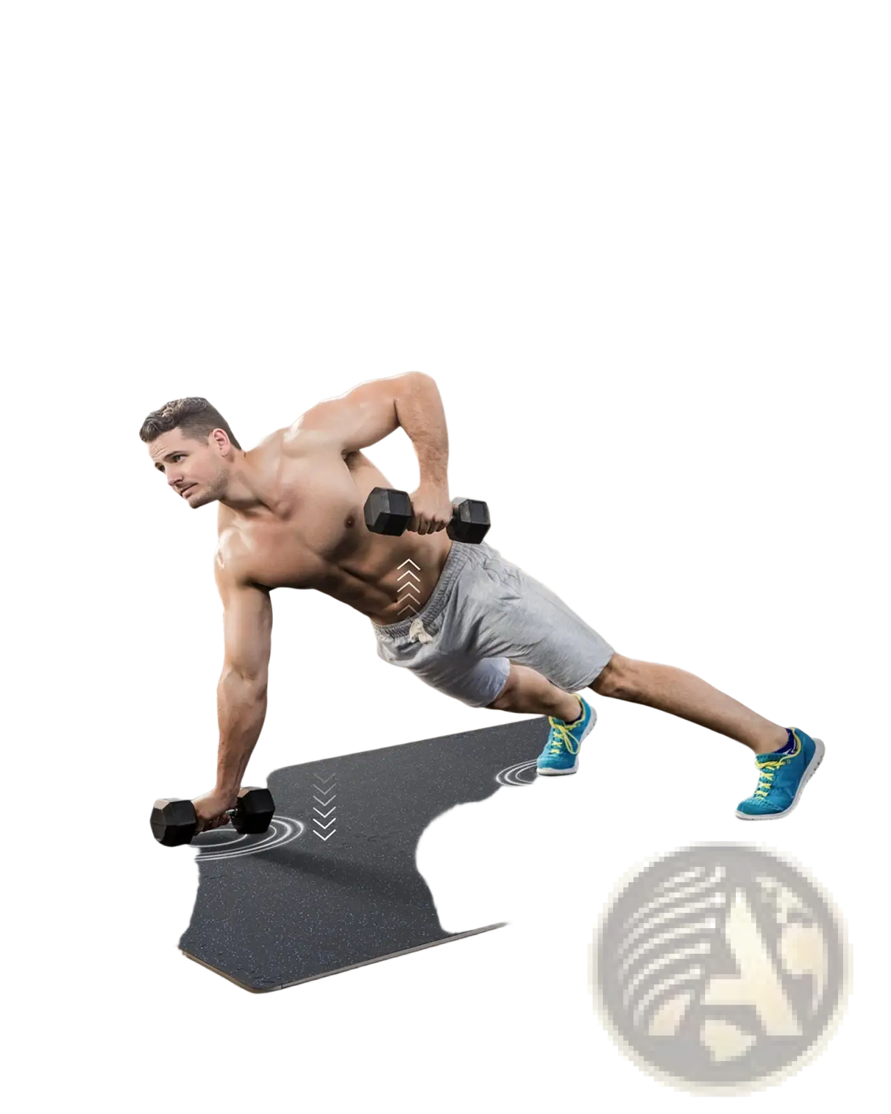 Premium 0.56 Inch Interlocking Rubber Gym Floor Tiles 25 Pack