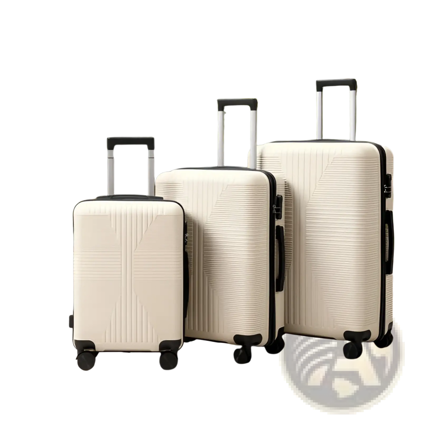 Premium 3 Piece Pp Hardshell Spinner Suitcase Set