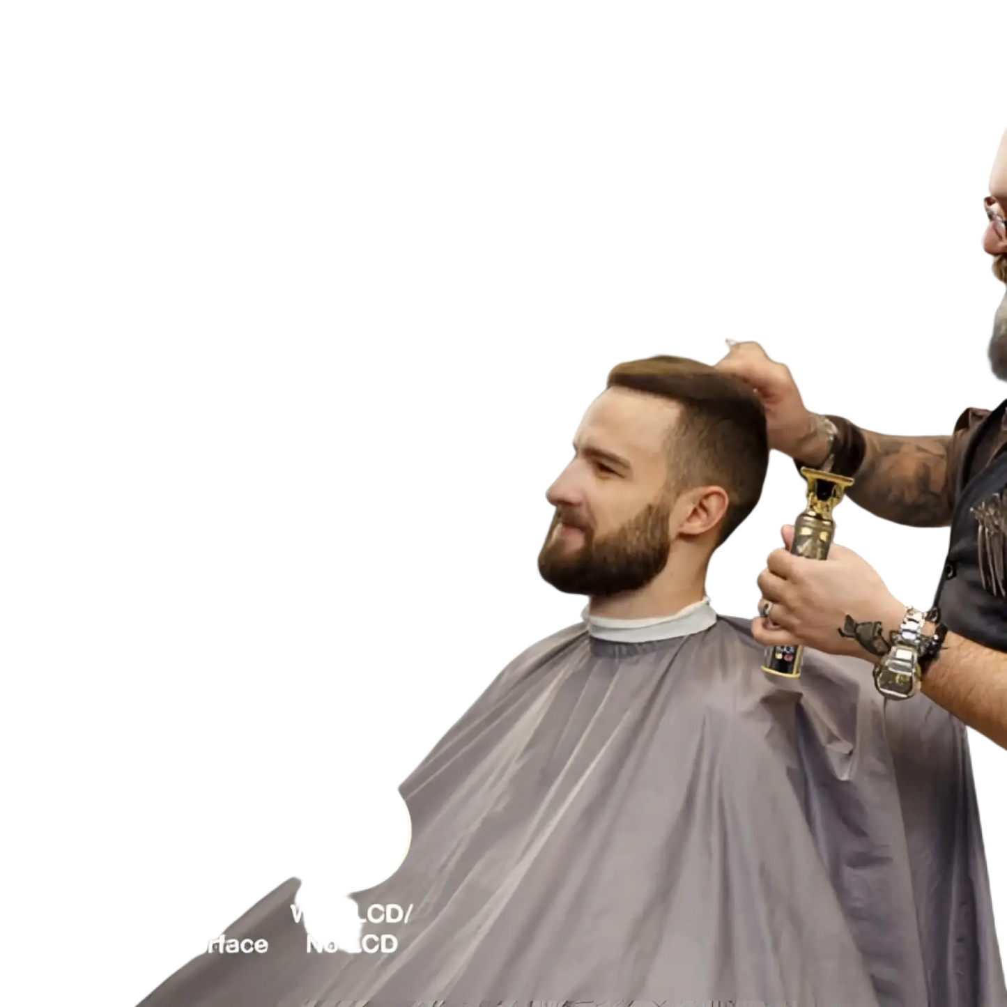 Professional Cordless Hair Clippers Gold Beard Trimmer