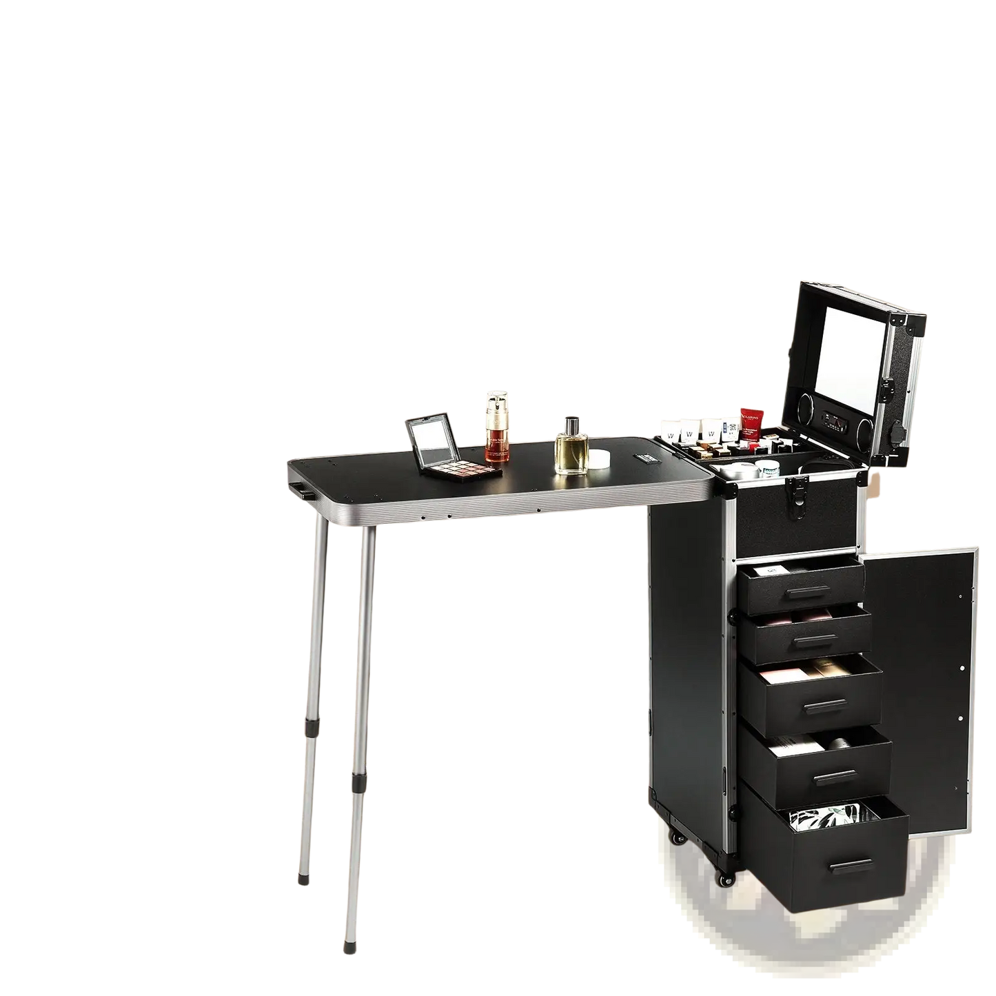 Professional Makeup Train Case with Bluetooth Speaker