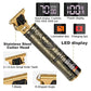 Professional Mens Hair Clippers Gold Cordless Trimmer
