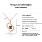 Projection Heart Necklace and Rose Gift Box Set
