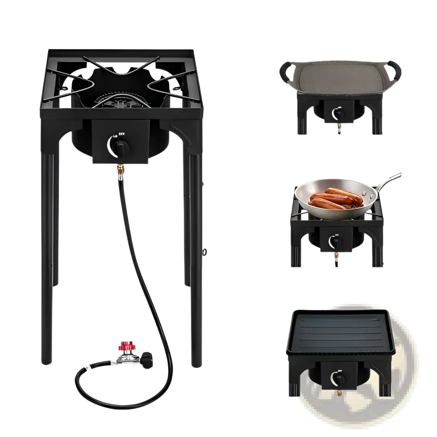 Propane Camp Stove 75000 Btu Single Burner Cast Iron