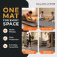 BalanceFrom Fitness 120 x 48" All Purpose Folding Gymnastics Exercise Mat, Black