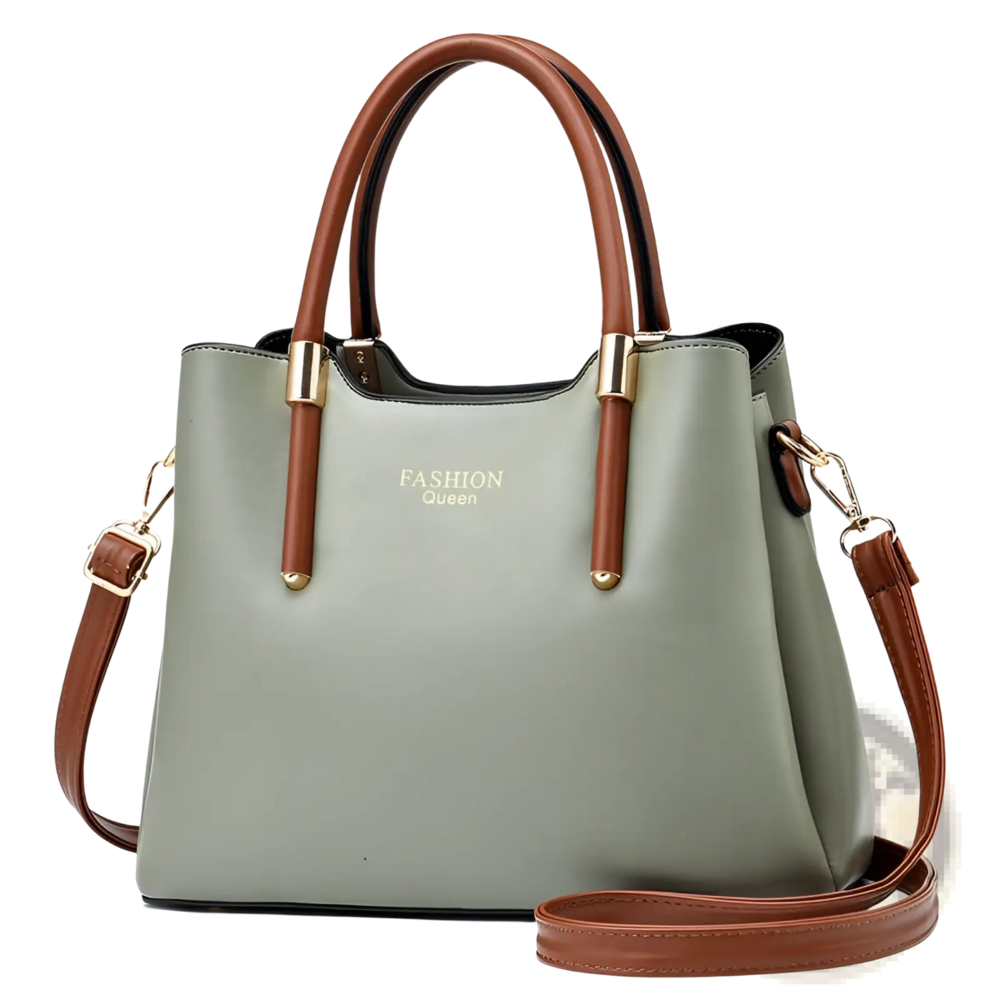 Pu Leather Shoulder Bag with Detachable Strap