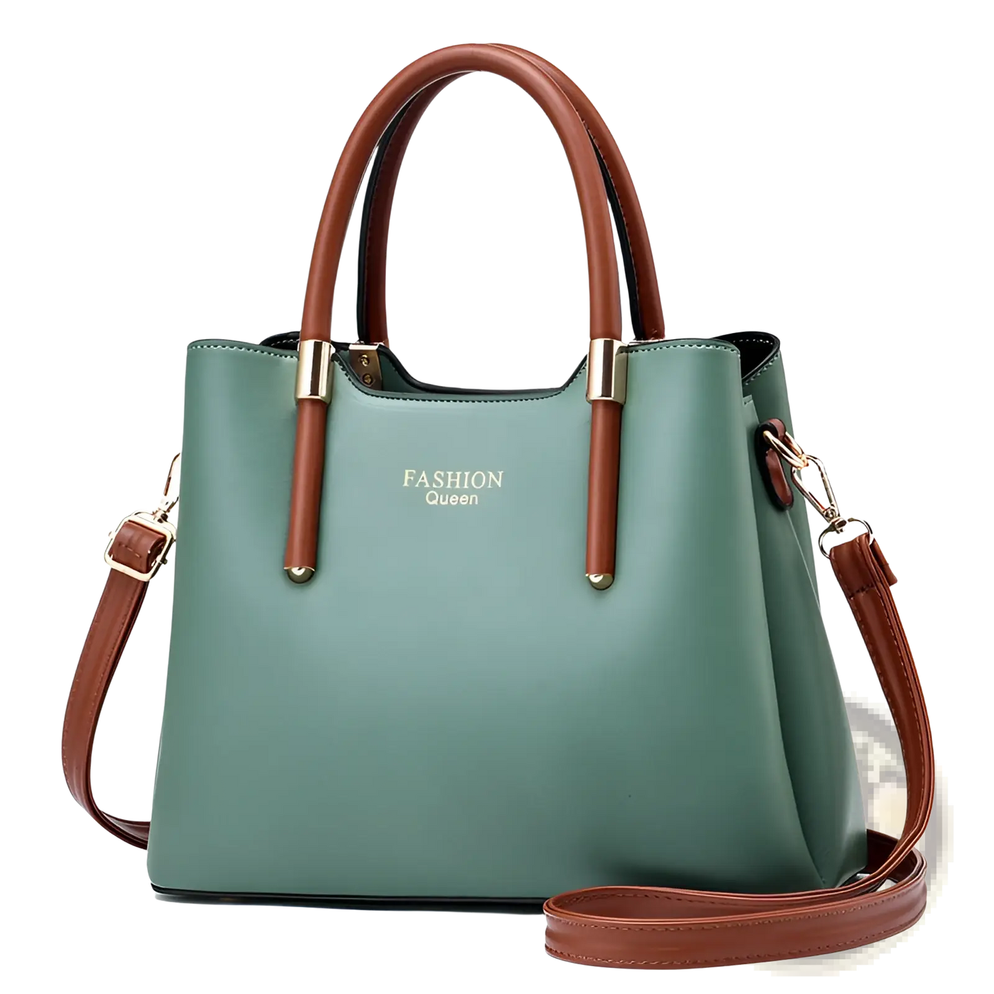 Pu Leather Shoulder Bag with Detachable Strap