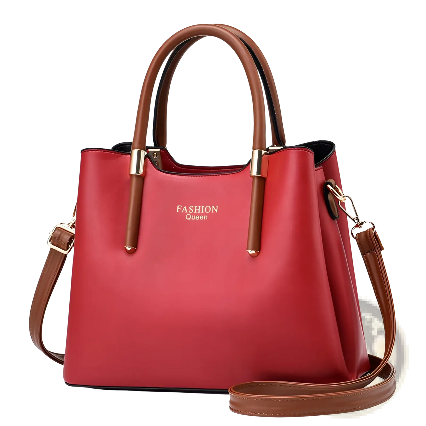 Pu Leather Shoulder Bag with Detachable Strap