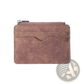 Pu Leather Zippered Card Holder Wallet for Men