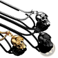 Punk Skull Pendant Titanium Steel Necklace for Men and Women