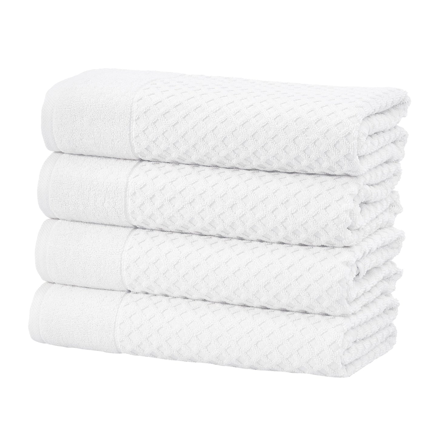 Cotton Diamond Waffle Weave Bath Towel Set - Grayson Collection