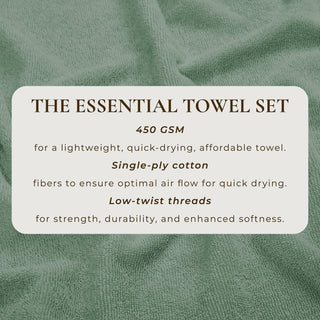 Cotton Terry Bath Towel Set - Cooper Collection