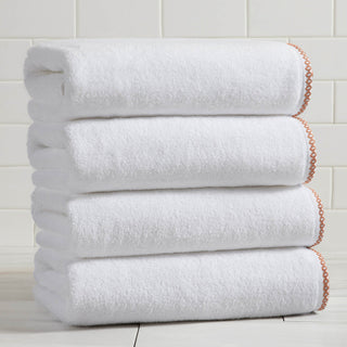 Cotton Border-Stitched 6-Piece Towel Set - Valery Collection
