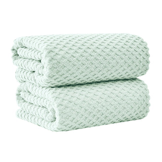 Cotton Diamond Waffle Weave Bath Towel Set - Grayson Collection