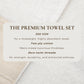Cotton Linen-Like Border 6-Piece Towel Set - Priya Collection