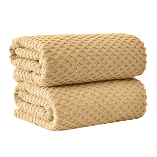 Cotton Diamond Waffle Weave Bath Towel Set - Grayson Collection