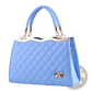 Quilted Bow Crossbody Handbag with Gold Hardware