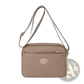Quilted Crossbody Bag with Gold Hardware and Strap