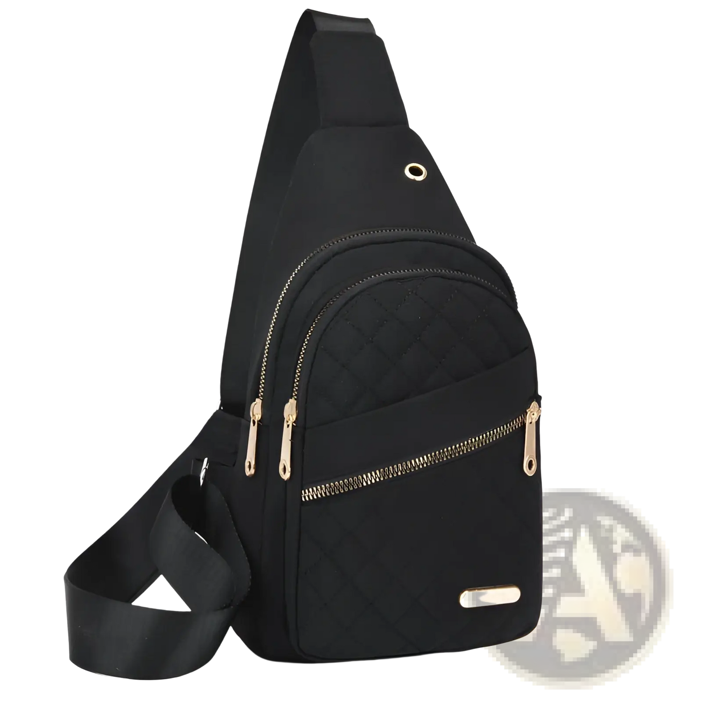 Quilted Crossbody Slanted Chest Bag for Women
