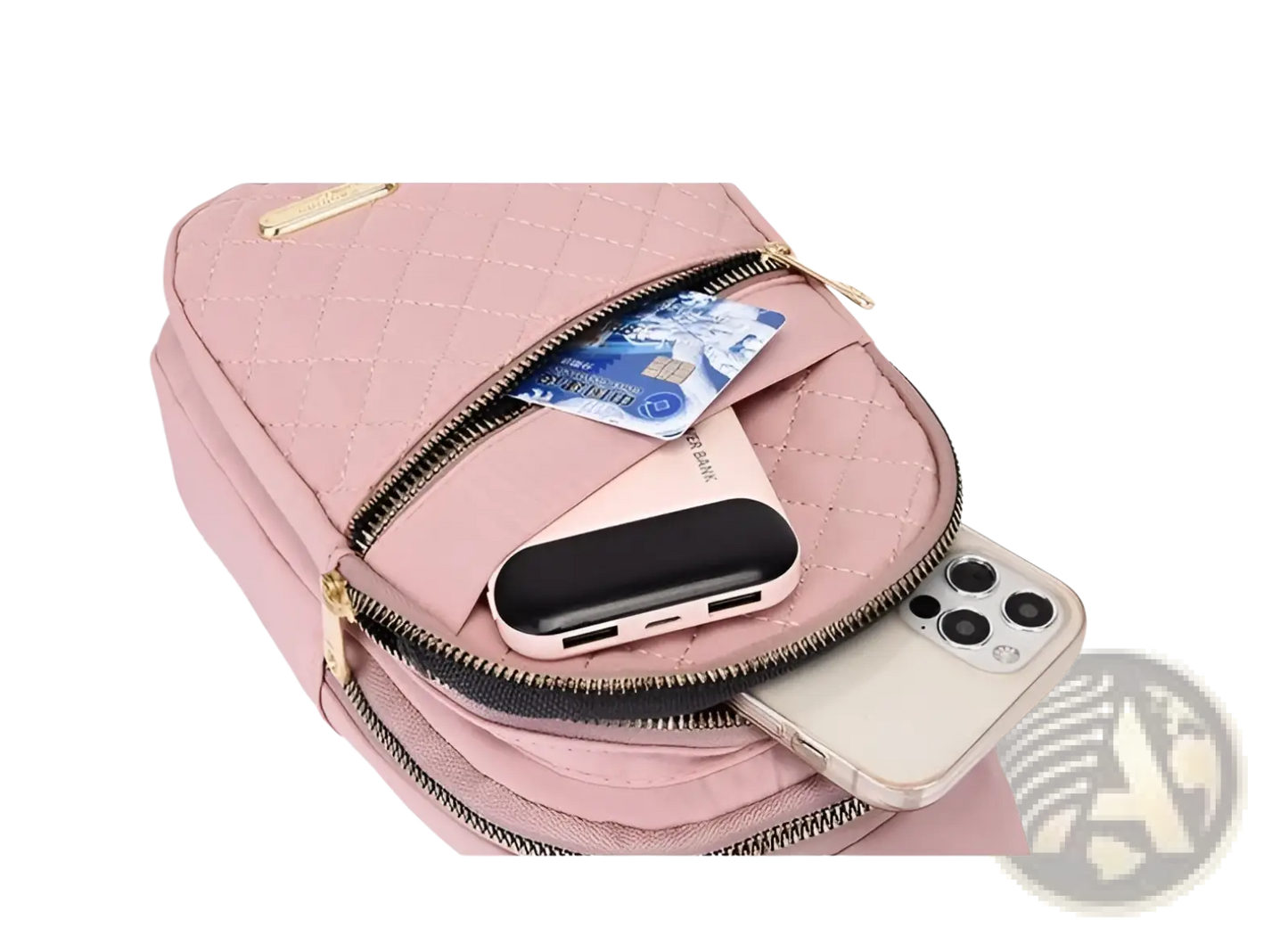 Quilted Crossbody Slanted Chest Bag for Women