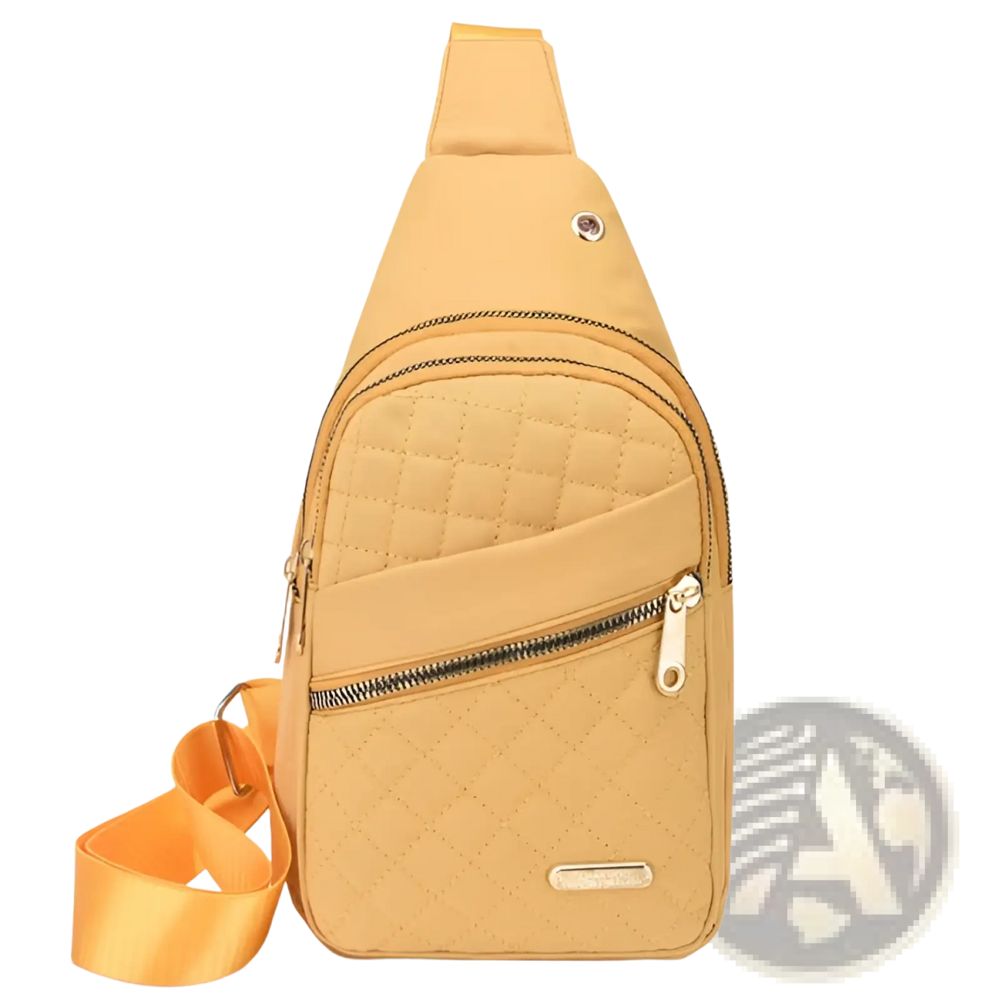 Quilted Crossbody Slanted Chest Bag for Women