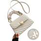 Quilted Heart Clasp Crossbody Bag with Ruched Handle