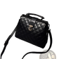Quilted Leather Retro Doctor Shoulder Bag