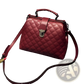 Quilted Leather Retro Doctor Shoulder Bag