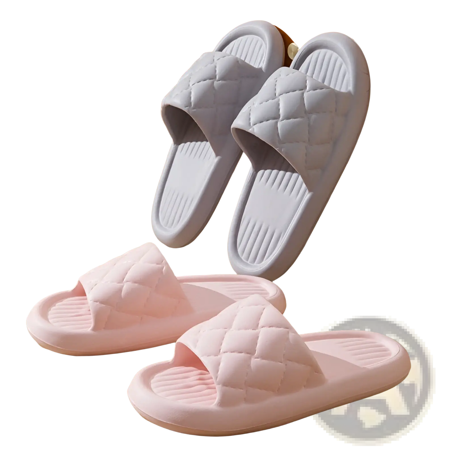 Quilted Non Slip Lightweight Home Slide Sandals