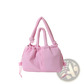 Quilted Puffer Tote Bag Lightweight Nylon Shoulder Bag
