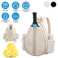 Quilted Waterproof Pickleball Sling Bag with Wet Pocket