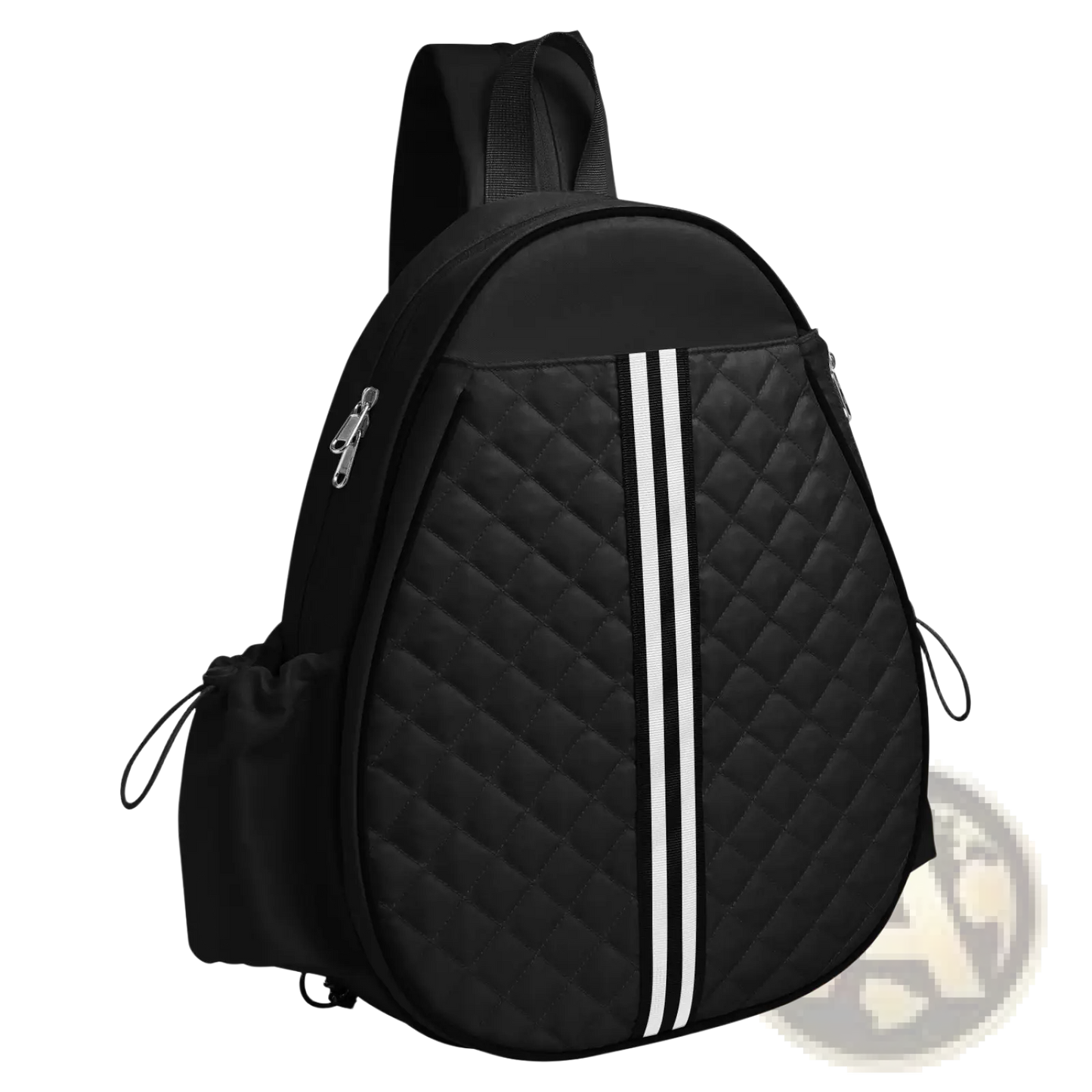 Quilted Waterproof Pickleball Sling Bag with Wet Pocket