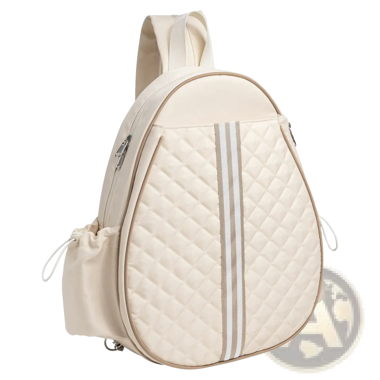 Quilted Waterproof Pickleball Sling Bag with Wet Pocket