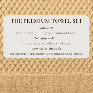 Cotton Diamond Waffle Weave Bath Towel Set - Grayson Collection
