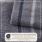 Decorative Cotton Stripe Bath Towel Set - Noelle Collection