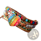 Rainbow Heart Imperial Stone Leather Wrap Bracelet