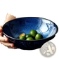 Ramen Bowl Ceramic 8.5 Inch Cat Eye Blue Noodle Bowl