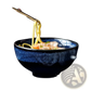 Ramen Bowl Ceramic 8.5 Inch Cat Eye Blue Noodle Bowl