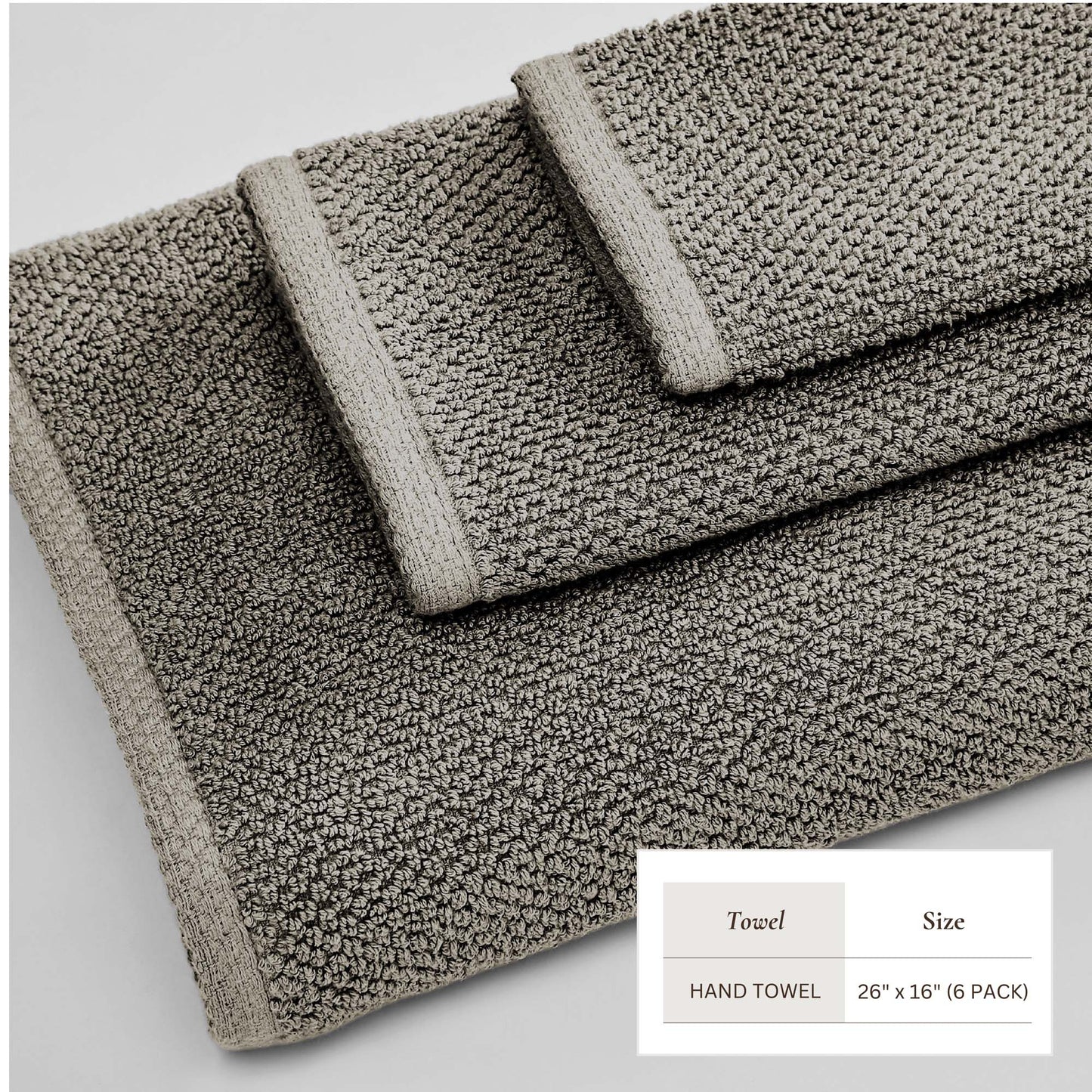 Cotton Textured Bath Towel Set - Acacia Collection