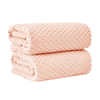 Cotton Diamond Waffle Weave Bath Towel Set - Grayson Collection