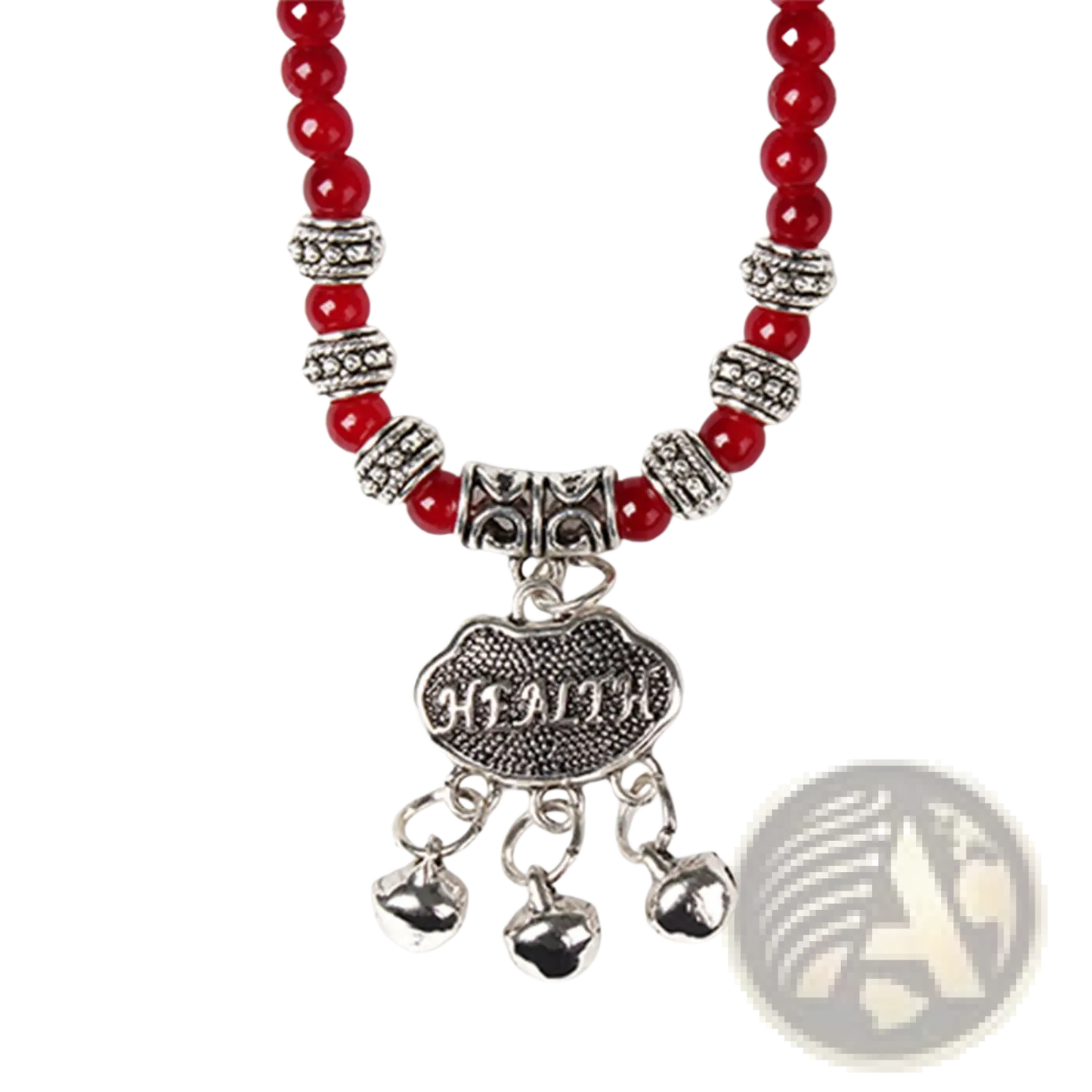 Red Agate Good Luck Bracelet with Engraved Protect Charm