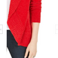 Style & Co Women's Shawl-Collar Open-Front Cardigan Red Size Medium